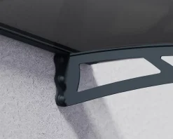 Canopia by Palram Auvent arrondi Aquila gris l.205,5 x P.91,5 x H.17,5 cm