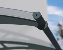 Auvent arrondi Aquila gris clair l.302 x P.91,5 x H.17,5 cm-Canopia by Palram New