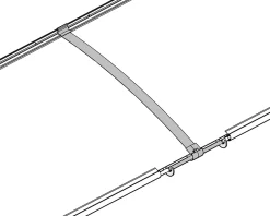 Auvent arrondi Aquila gris clair l.302 x P.91,5 x H.17,5 cm-Canopia by Palram New