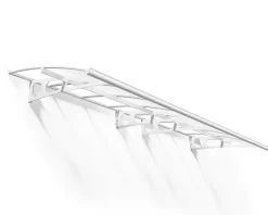 Auvent arrondi Bordeaux blanc l.447 x P.139 x H.33 cm-Canopia by Palram Sale