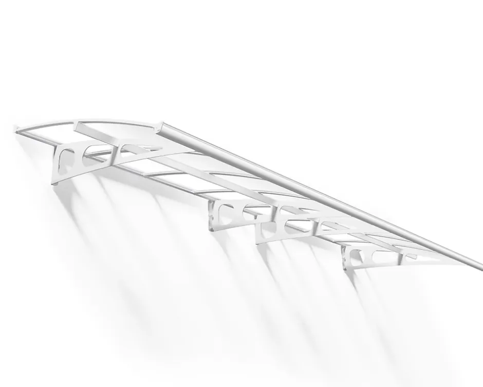 Auvent arrondi Bordeaux blanc l.447 x P.139 x H.33 cm-Canopia by Palram Sale