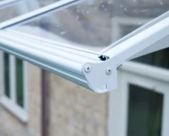 Auvent arrondi Bordeaux blanc l.447 x P.139 x H.33 cm-Canopia by Palram Sale