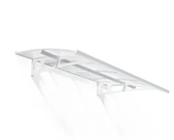 Canopia by Palram Auvent arrondi Bordeaux blanc l.223,5 x P.139 x H.33 cm