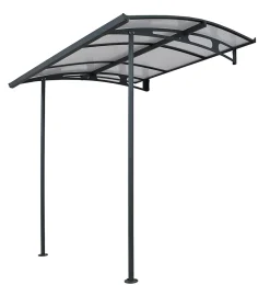 Canopia by Palram Auvent arrondi Vega gris clair l.200,5 x P.199,6 x H.26,1 cm