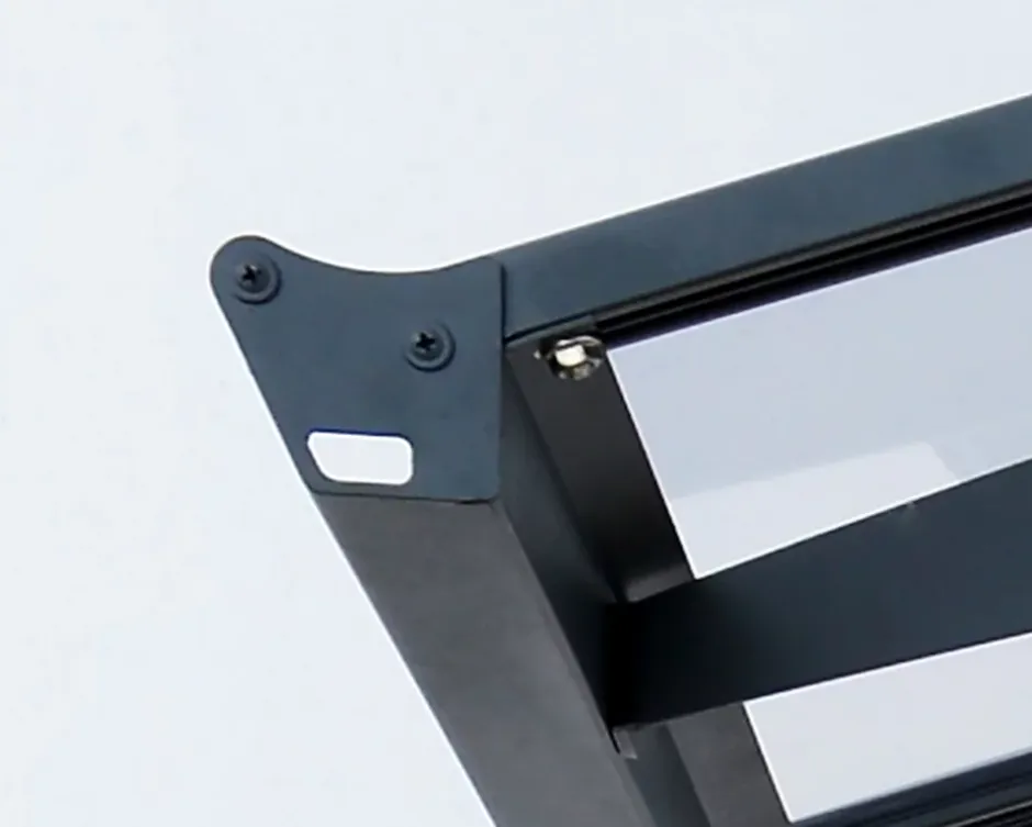 Canopia by Palram Auvent arrondi Vega gris clair l.200,5 x P.199,6 x H.26,1 cm