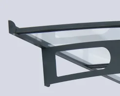 Canopia by Palram Auvent arrondi Vega gris clair l.200,5 x P.199,6 x H.26,1 cm