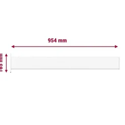 Telco Home Automation Auvent Bioclimatique Fixe LANITRA (Blanc brillant - 2.00 x 0.954 m)