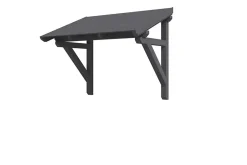 Auvent bois Paderborn 1, 242x156cm, épicéa, traitement coloré gris ardoise-Skan Holz Outlet