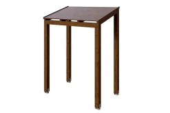 Skan Holz Auvent bois Putbus, 203 x 128 cm, épicéa, traitement coloré noyer