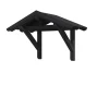 Auvent bois Siegen 1, 247x116cm, épicéa, traitement coloré anthracite-Skan Holz Clearance