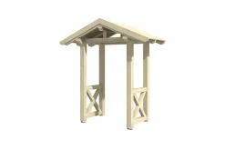 Auvent bois Siegen 4, 247x116cm, épicéa, non traité-Skan Holz