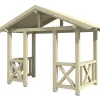 Auvent bois Stralsund 7, 360x187cm, épicéa, non traité-Skan Holz Outlet