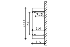 Skan Holz Auvent bois Stralsund 4, 289x116cm, épicéa, non traité