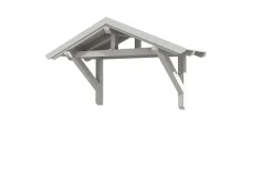 Skan Holz Auvent bois Stralsund 1, 289x116cm, épicéa, traitement coloré blanc