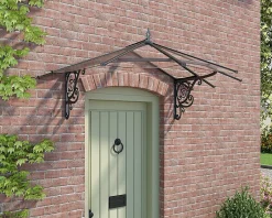 Geom Auvent Canopy noir aluminium et acrylique 1,75 x 1,25 x 0,8 m