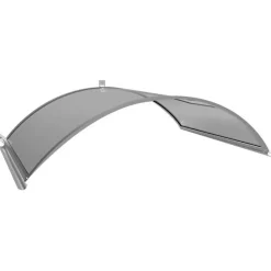 McCover Auvent de porte Marquise Marine haute résistance - Aluminium, L. 120 cm, P. 90 cm