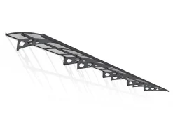 Canopia by Palram Auvent Herald 890 x 140 cm Grise en Polycarbonate et acier