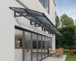 Canopia by Palram Auvent Herald 890 x 140 cm Grise en Polycarbonate et acier