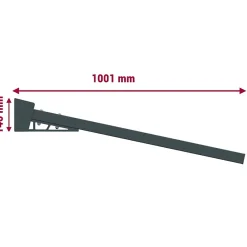 Auvent Isotoit Fixe NEBO (Gris Anthracite - 1.50 x 1.00 m)-Telco Home Automation Discount