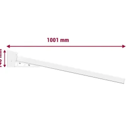Telco Home Automation Auvent Isotoit Fixe NEBO (Blanc brillant - 1.50 x 1.00 m)