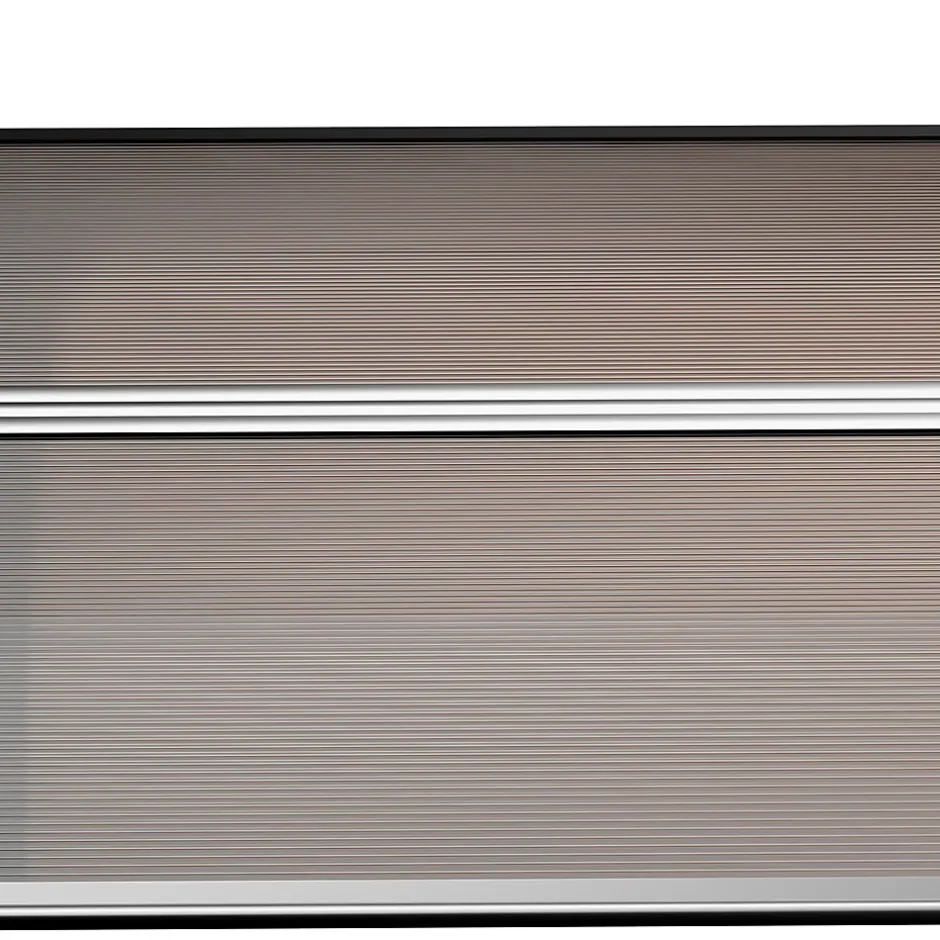 Auvent marquise de porte design voûté arrondi dim. 200L x 96l x 27H cm polycarbonate fumé brun PP noir-Outsunny Online