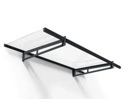 Auvent plat Bremen gris clair l.205 x P.93,5 x H.18,7 cm-Canopia by Palram Online