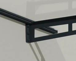 Auvent plat Bremen gris clair l.150 x P.93,5 x H.18,7 cm-Canopia by Palram Outlet