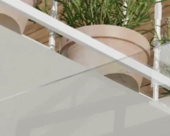 Auvent plat Bremen gris clair l.150 x P.93,5 x H.18,7 cm-Canopia by Palram Outlet