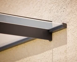 Canopia by Palram Auvent plat Nancy gris clair l.150,5 x P.94 x H.14 cm