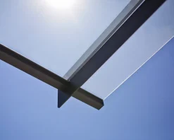 Canopia by Palram Auvent plat Nancy gris clair l.150,5 x P.94 x H.14 cm