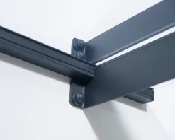 Auvent plat Nancy gris clair l.205,5 x P.94 x H.14 cm-Canopia by Palram Outlet