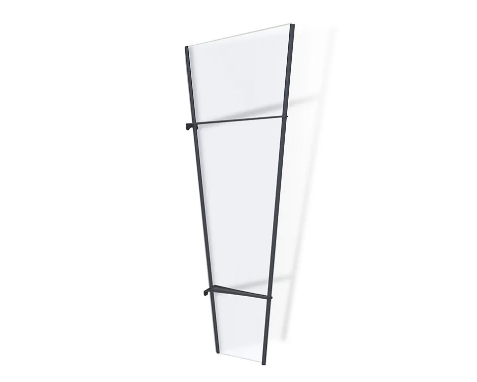 Auvent plat Pegasus gris l.170,5 x P.63,5 x H.10 cm-Canopia by Palram New