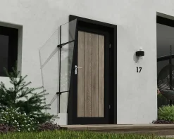 Auvent plat Pegasus gris l.170,5 x P.63,5 x H.10 cm-Canopia by Palram New