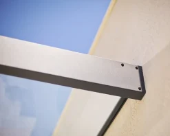 Canopia by Palram Auvent plat Sophia gris clair l.215 x P.95 x H.17 cm