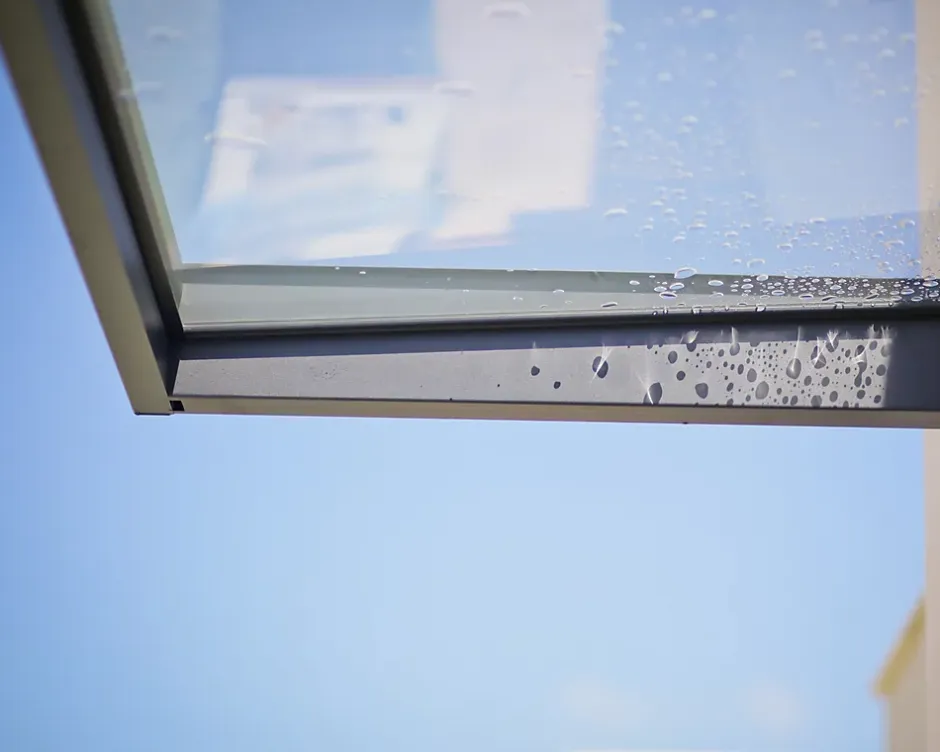 Auvent plat Sophia gris clair l.160 x P.95 x H.170 cm-Canopia by Palram