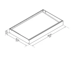 Auvent plat Sophia gris clair l.160 x P.95 x H.170 cm-Canopia by Palram