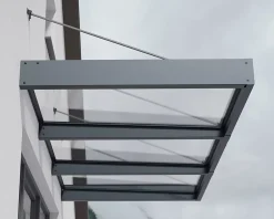 Canopia by Palram Auvent plat Sophia gris l.286 x P.140 x H.67 cm