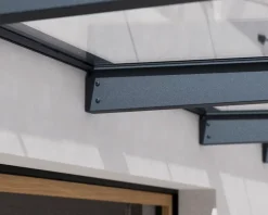 Canopia by Palram Auvent plat Sophia gris l.286 x P.140 x H.67 cm