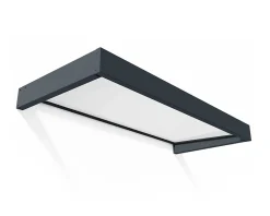 Auvent plat Sophia gris-blanc l.215 x P.95 x H.17 cm-Canopia by Palram Best