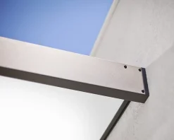 Auvent plat Sophia gris-blanc l.215 x P.95 x H.17 cm-Canopia by Palram Best