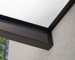 Auvent plat Sophia gris-blanc l.215 x P.95 x H.17 cm-Canopia by Palram Best