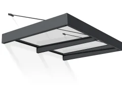 Auvent plat Sophia XL gris l.192 x P.140 x H.67 cm-Canopia by Palram Sale