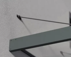 Auvent plat Sophia XL gris l.192 x P.140 x H.67 cm-Canopia by Palram Sale