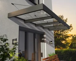 Canopia by Palram Auvent plat Sophia XL gris l.379 x P.140 x H.67 cm
