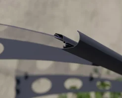 Canopia by Palram Auvent polycarbonate Garamond 135 x 90,5 cm