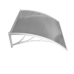 Auvent porte d'entrée Bertille Blanc, L.- 120 cm, Profondeur totale - 100 cm-McCover Sale