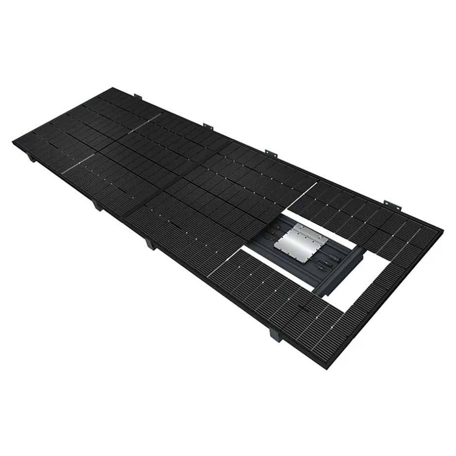 Auvent solaire photovoltaïque TOPAZE indépendant 6 panneaux (Gris anthracite RAL 7016)-Intersun Hot