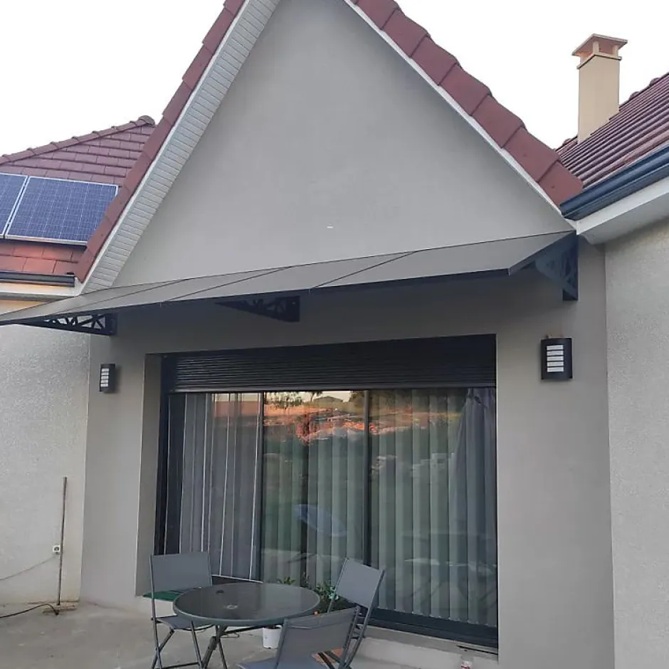 Auvent solaire Portrait MAUPITI Gris Anthracite - 6 panneaux-Telco Home Automation Discount