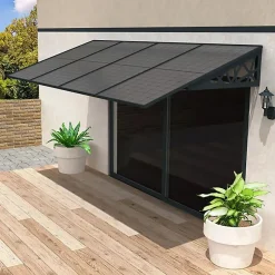 Telco Home Automation Auvent solaire Portrait MAUPITI Gris Anthracite - 4 panneaux