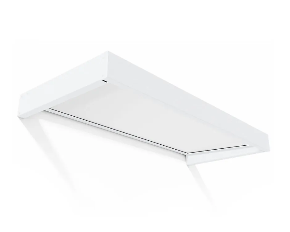 Auvent Sophia 95 x 215 cm Blanche - Translucide en Acrylique et aluminium-Canopia by Palram Online